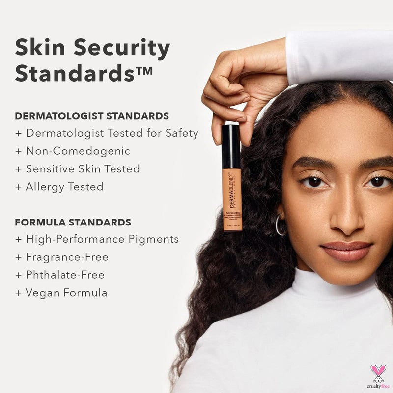 Dermablend كونسيلر ديرمابلند كوفر كير، كونسيلر تغطية كاملة ومصحح لدوائر تحت العين، حب الشباب والبقع، ترطيب لمدة 24 ساعة، لمسة نهائية غير لامعة، تطبيق XL - Image 3